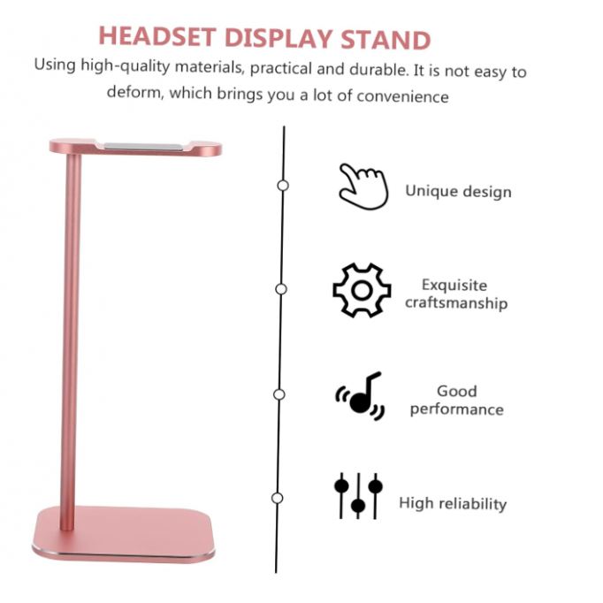 Silicone Headphone Stand Wireless Headphones Aluminium Alloy Holder Storage Shelf Display Stand