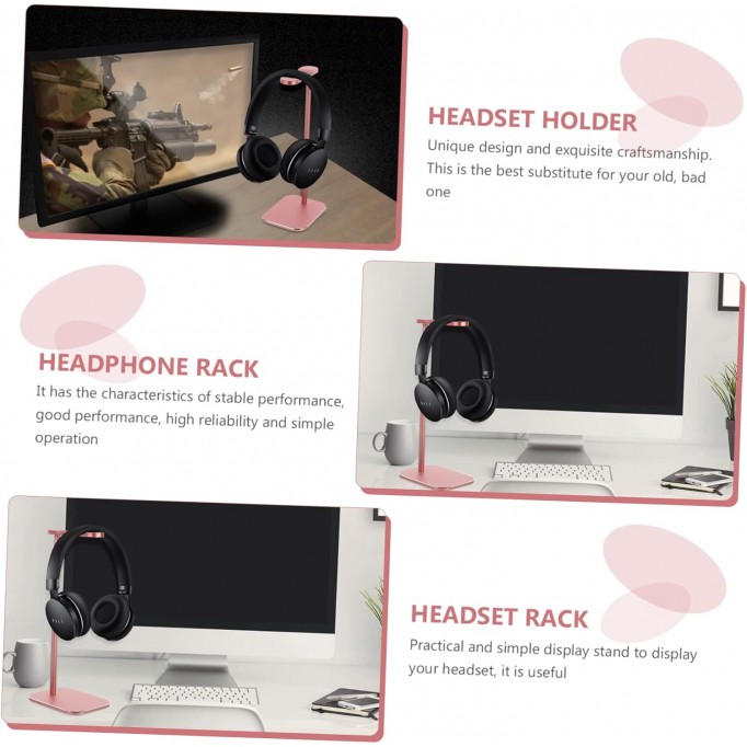 Silicone Headphone Stand Wireless Headphones Aluminium Alloy Holder Storage Shelf Display Stand