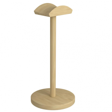 Headphone Stand Gaming Headset Holder Display Earphone with Supporting Bar Desktop Storage Headrest Wooden Solid Base