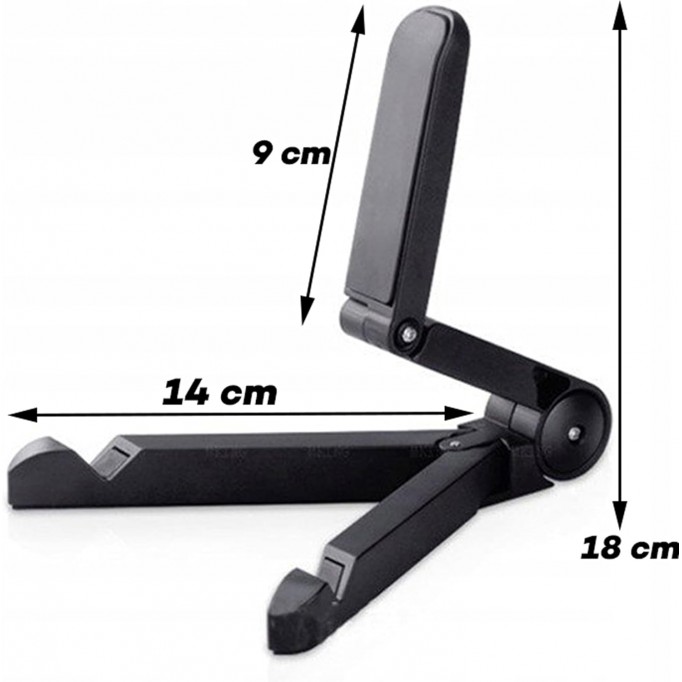 Universal Tablet and Mobile Phone Holder Stand with Adjustable Angle, Portable E-Reader Stand Holder for 11 Inch Scree