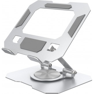 Tablet Stand, 360° Rotatable Adjustable Tablet Stand Compatible with 4-13 Inch Phone/Tablet(Silver)
