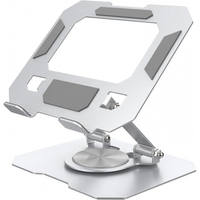 Tablet Stand, 360° Rotatable Adjustable Tablet Stand Compatible with 4-13 Inch Phone/Tablet(Silver)