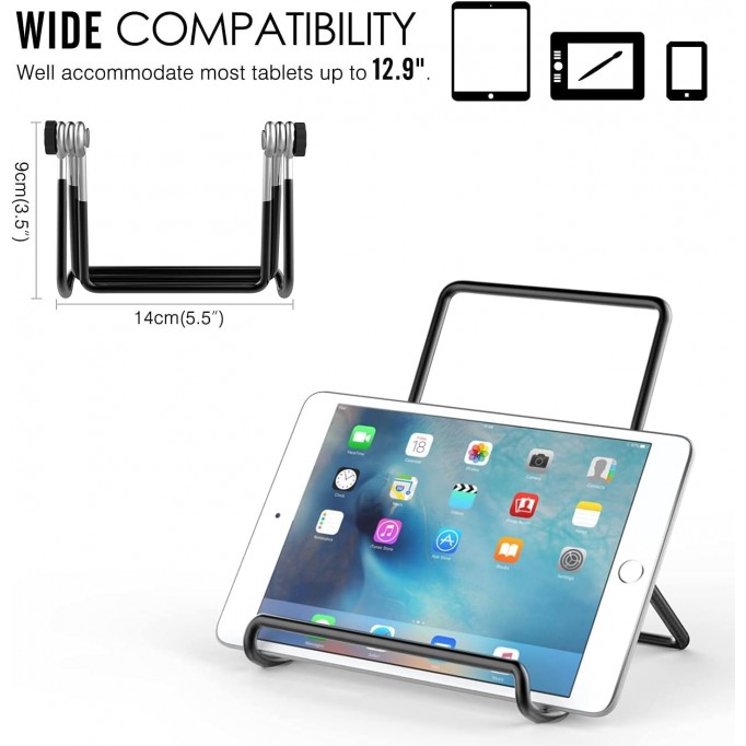 Adjustable Easel Foldable Tablet Stand Holder,Iron Display Desktop Tablet Stand