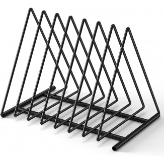 Set 1 Upgraded Triangle File Folder Racks,7 Sections File Holder,File Storage Sorter/Stand,Desktop File Organizer