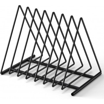 Set 1 Upgraded Triangle File Folder Racks,7 Sections File Holder,File Storage Sorter/Stand,Desktop File Organizer