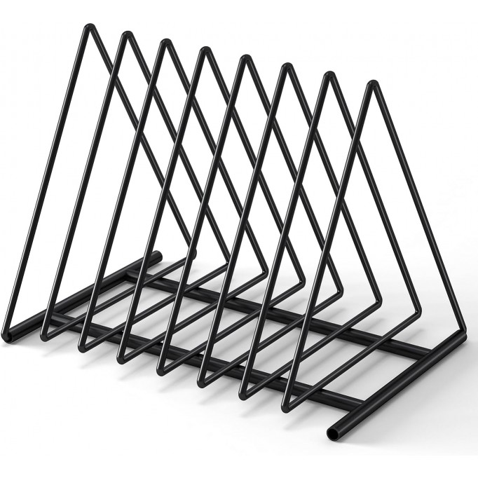 Set 1 Upgraded Triangle File Folder Racks,7 Sections File Holder,File Storage Sorter/Stand,Desktop File Organizer