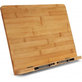 Bamboo Reading Stand Cookbook Document Stand Holder Book Support Laptop Stand Holder