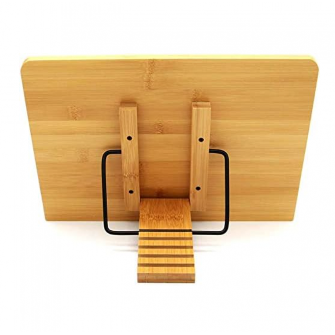 Bamboo Reading Stand Cookbook Document Stand Holder Book Support Laptop Stand Holder