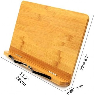 Bamboo Reading Stand Cookbook Document Stand Holder Book Support Laptop Stand Holder