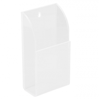 Remote Control Holder Organizer Transparent Wall Mount Storage Acrylic Media Organizer (1 mesh)