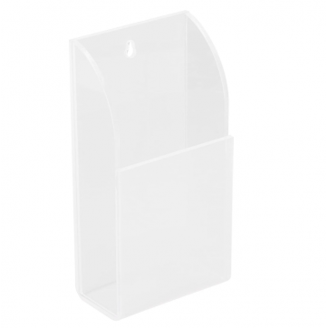 Remote Control Holder Organizer Transparent Wall Mount Storage Acrylic Media Organizer (1 mesh)