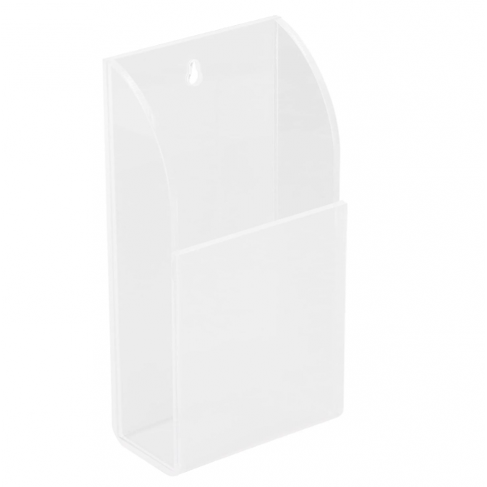 Remote Control Holder Organizer Transparent Wall Mount Storage Acrylic Media Organizer (1 mesh)